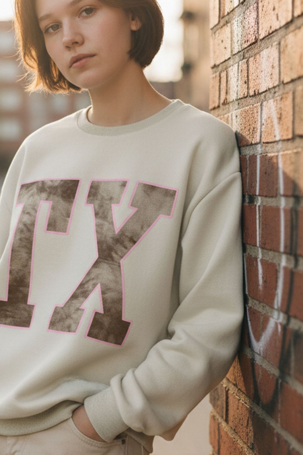 'TEXAS' CAMO REVERSIBLE VARSITY FLEECE SWEATSHIRT, Contents:52%COTTON 48%POLYESTER