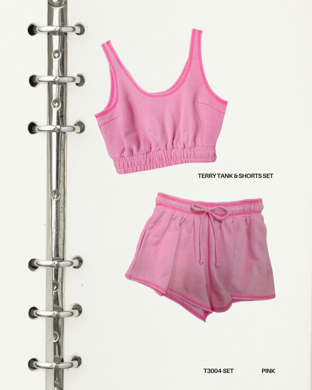 TERRY TANK & SHORTS SET, Contents:74C 26P